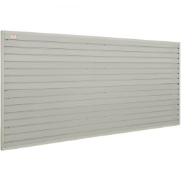 Slatwall Panels, 4 ft x 1 ft Gray Garage Wall Panels 12"H x 48"L (Set of 8 Panels), Heavy Duty Garage Wall Organizer Panels