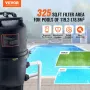 Patronfilter til pool, 30 kvm filterareal, nedgravet