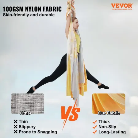 Aerial Yoga Hammock & Swing, 5,5 yards, Aerial Yoga Starter Kit