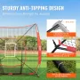 7x7 ft baseball softball praksis net, bærbart baseball