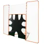 3-i-1 lacrosse-mål med backstop og mål, 12 'x 9' lacrosse net