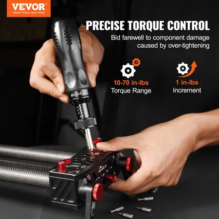 Adjustable Torque Screwdriver 1/4" Range 1.1-7.9 N·m w/ 0.1 N·m Increment