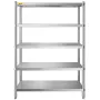Shelving Unit 48x18.5 Inch Storage Shelves 5-Tier shelving Units And Storage Adjustable Shelf Storage Unit Adjustable Feet Shelv