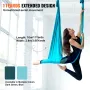 Aerial Silk & Yoga Swing, 11 Yards, Aerial Yoga Hammock Kit with 100gsm Nylon Fabric, Full Rigging Hardware & Easy Set-up Guide,