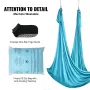 Aerial Silk & Yoga Swing, 11 Yards, Aerial Yoga Hammock Kit with 100gsm Nylon Fabric, Full Rigging Hardware & Easy Set-up Guide,