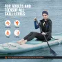 Inflatable Stand Up Paddle Board, 10.6' x 33" x 6" Wide SUP Paddleboard with Removable Kayak Seat, Board Accessories, Pump, Padd