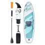 Inflatable Stand Up Paddle Board, 10.6' x 33" x 6" Wide SUP Paddleboard with Removable Kayak Seat, Board Accessories, Pump, Padd
