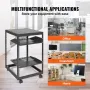 15U Open Frame Server Rack, 15 ''-40 '' Justerbar dybde