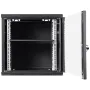 9U Wall Mount Network Server Cabinet, 60x45x50cm, 39.4 cm Deep, Server Rack Cabinet Enclosure, 90.7 kg Max. Ground-mounted Load 