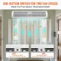 1.1m Commercial Indoor Air Curtain Super Power 2 Speeds 2292m³/h, UL Certified Wall Mounted Air Curtains for Doors, Indoor Over 