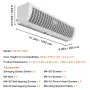 1.1m Commercial Indoor Air Curtain Super Power 2 Speeds 2292m³/h, UL Certified Wall Mounted Air Curtains for Doors, Indoor Over 