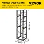 Refrigerant Tank Rack with 3x30lb and Other 3 Saving Space, Cylinder Tank Rack 46x13x4-inch, Refrigerant Cylinder Rack Gas Cylin
