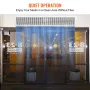 1.5m Commercial Indoor Air Curtain Super Power 2 Speeds 3566m³/h, UL Certified Wall Mounted Air Curtains for Doors, Indoor Over 