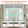 1.5m Commercial Indoor Air Curtain Super Power 2 Speeds 3566m³/h, UL Certified Wall Mounted Air Curtains for Doors, Indoor Over 