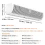 1.5m Commercial Indoor Air Curtain Super Power 2 Speeds 3566m³/h, UL Certified Wall Mounted Air Curtains for Doors, Indoor Over 