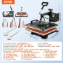 Heat Press 8 in 1 Heat Press Machine 38x30cm T-shirt Press Mug Printing Machine Multifuctional Heat Transfer Machine for T-shirt