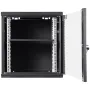 12U Wall Mount Network Server Cabinet, 39.4cm/15.5" Deep, Server Rack Cabinet Enclosure, 90 kg/200 lbs Max. Ground-mounted Load 