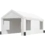 Carport, 12 x 20 fod kraftig biloverdækning med oprullelige
