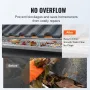 Gutter Guard, 5 inch Width, Aluminum Leaf Filter DIY Gutter Cover, 13 PCS 52 ft Total Length, 0.157'' Hole Diameter & 0.02'' Thi