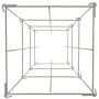 Tomato Cages, 11.8\" x 11.8\"" x 46.1\"", 5 Packs Square Plant Support Cages, Silver PVC-Coated Steel Tomato Towers for Climbing
