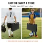 Soccer Rebounder Board, 101.6 x 40.6 cm Portable Soccer Wall with 2 Angles Rebound, Foldable HDPE Kickback Rebound Board, Soccer