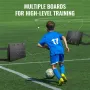 Fodbold rebounder board, bærbar fodboldvæg med 2 vinkler