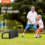 Soccer Rebounder Board, 101.6 x 40.6 cm Portable Soccer Wall with 2 Angles Rebound, Foldable HDPE Kickback Rebound Board, Soccer