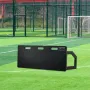 Soccer Rebounder Board, 101.6 x 40.6 cm Portable Soccer Wall with 2 Angles Rebound, Foldable HDPE Kickback Rebound Board, Soccer