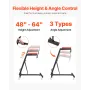 Top Automotive Creeper, Engine Creeper with Adjustable Height 45.7" to 66.3", 400 LBS Capacity High Creeper, 4 Swivel Caster Whe