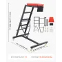 Top Automotive Creeper, Engine Creeper with Adjustable Height 45.7" to 66.3", 400 LBS Capacity High Creeper, 4 Swivel Caster Whe