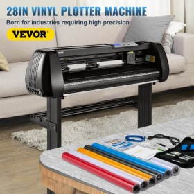 Vinyl Cutter Machine, 28inch Cutting Plotter, Offline Cutting Machine Kit Mobile Bluetooth, Precise Roller Shaft High Accuracy
