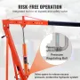 Hydraulic Long Ram Jack, 8 Ton Engine Hoist Cylinder with Air Pump and Single Piston Pump, Hydraulic Ram Cylinder Clevis Base fo