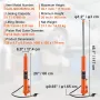 Hydraulisk lang Ram Jack, 8 ton motorhejsecylinder med