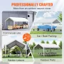 Carport, 10x20 ft Heavy Duty Car Canopy Garage Boat Shelter Party Tent with 8 Reinforced Poles and 4 Weight Bags, UV Resistant W