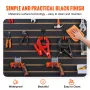 Slatwall -paneler, 4 ft x 2 ft sort garage vægpaneler 24 "H x