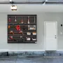 Slatwall -paneler, 4 ft x 2 ft sort garage vægpaneler 24 "H x