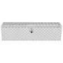 Underbody Truck Box, 60"Ã—17"Ã—18" Pickup Storage Box, Heavy Duty Aluminum Diamond Plate Tool Box with Lock and Keys, Waterproof