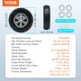 Solid PU Run-Flat Tire Wheel, 25.4 cm, 2-Pack, 81.6 kg Dynamic Load, 99.8 kg Static Load, Flat Free Tubeless Tires and Wheels fo