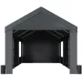 Carport, 3.1 x 6.1 m Heavy Duty Car Canopy, Portable Garage with Roll-up Ventilated Windows & Removable Sidewalls, UV Resistant 