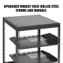 12U Open Frame Server Rack, 15 ''-40 '' Justerbar dybde