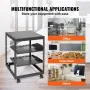 12U Open Frame Server Rack, 15 ''-40 '' Justerbar dybde
