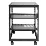 12U Open Frame Server Rack, 15 ''-40 '' Justerbar dybde