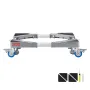 Mini Fridge Stand, 181.4 kg Load, 4 Strong Feet, 4 Locking Swivel Wheels, Washer and Dryer Pedestal, Multi-Functional Adjustable