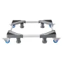 Mini Fridge Stand, 181.4 kg Load, 4 Strong Feet, 4 Locking Swivel Wheels, Washer and Dryer Pedestal, Multi-Functional Adjustable