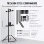 4 Bike Storage Rack, Free Standing Gravity Wall Vertical Bike Rack, Fully Adjustable Bike Rack Garage, Sturdy Steel & Easy Assem