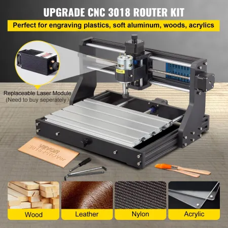 CNC 3018 Pro 300ã—180ã - 45mm CNC Machine Grbl Control Mini