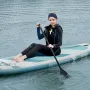 Inflatable Stand Up Paddle Board, 11' x 33" x 6" Wide SUP Paddleboard, with Board Accessories, Pump, Paddle, Fin, Phone Bag, Bac