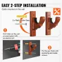 Gun Rack Wall Mount, Horizontal Gun Rack and Shotgun Hooks, Single Gun Storage Display Rack For Wall, Gun Holder with Soft Paddi