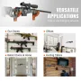 Gun Rack Wall Mount, Horizontal Gun Rack and Shotgun Hooks, Single Gun Storage Display Rack For Wall, Gun Holder with Soft Paddi