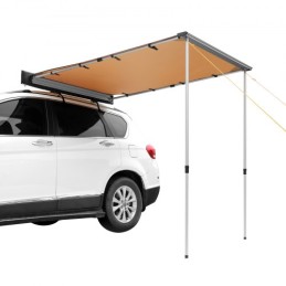 Car Side Awning, Large 6.6' x 8.2' Shade Coverage Vehicle Awning, PU3000mm UV50+ Retractable Car Awning with Waterproof Storage
